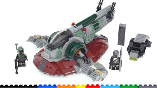 LEGO Star Wars Boba Fetts Starship Slave One 75312 review When scaling down works [upl. by Gio570]