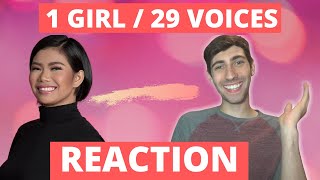 Katrina Velarde  1 Girl  29 Voices REACTION [upl. by Lemak]