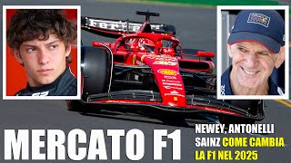 Mercato F1  Come cambiano le squadre nel 2025 [upl. by Creath]