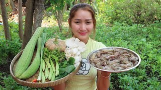 Yummy Shrimp Soup With Vegetable Cooking  Shrimp Soup Cooking  Cooking With Sros [upl. by Glenn]