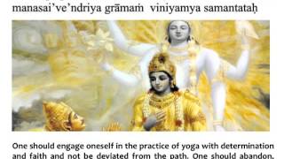 Bhagavad Gita Chapter 6  Verse 24 [upl. by Avin807]