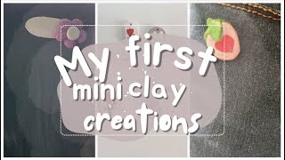 Trying to make mini charms with Modelling clay beginners claycraft modellingclay claycharms [upl. by Murial]