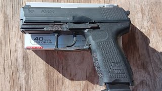 Is HK P2000 Still a Viable CCW In 40 with Supposedly Inaccurate XS Big Dot Sights No Less Part 1 [upl. by Enirhtac]