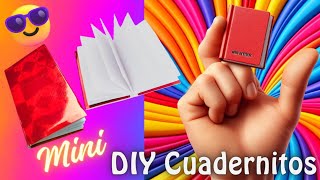 🤪 Mini Cuadernos hechos a mano  DIY Mini libretas  Cuadernos Miniatura  Pequeños Cuadernos [upl. by Sharman]