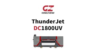 ThunderJet DC1800UV  18m Hybird UV Printer with I3200 Heads [upl. by Deehan]