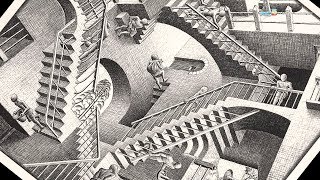 Escher’s impossible staircases an exhibition in Naples [upl. by Diarmid]