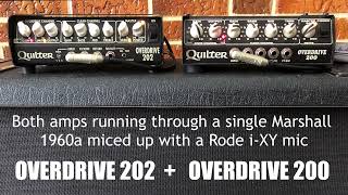 Quilter Overdrive 200 vs 202 Metal High Gain [upl. by Atterahs]