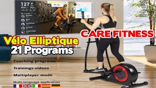 Velo Elliptique Care 21 programmes – Remise en Forme complète  Fonction ergomètre [upl. by Schmitz103]