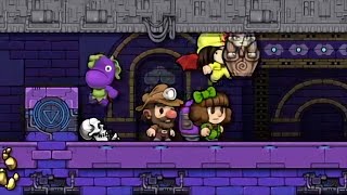 Spelunky 2  Three Player CoOp 🍆 run to 799 Solanum Celeritas [upl. by Asela]