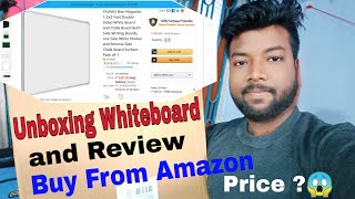 White Board Unboxing amp Review  YAJNAS Non Magnetic 15x2 Feet Double Sided White Board from Amazon [upl. by Jyoti]