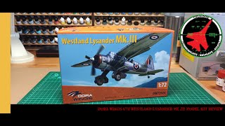 Dora Wings 172 Westland Lysander MkIII Model Kit In Box Review [upl. by Aehtrod972]