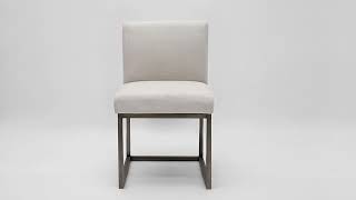 Haute Brass Beige Linen Chair from TOV Furniture [upl. by Doubler889]