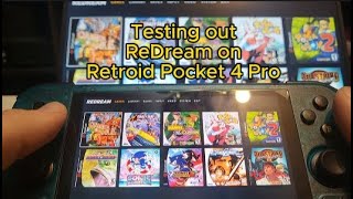 Testing ReDream on Retroid Pocket 4 Pro  Dreamcast Games retroidpocket4pro redream dreamcast [upl. by Aicella]