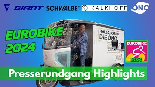 EUROBIKE 2024 Auftakt  Highlights vom Presserundgang [upl. by Christalle]