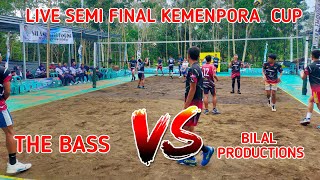 SEMI FINAL KEMENPORA CUP 2023  THE BASS ZAREK SOACK CS 🆚 BILAL PRODUCTIONS [upl. by Hector687]