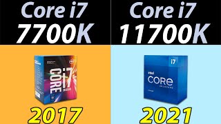 i77700K Vs i711700K  How Much Performance Difference [upl. by Zarah]