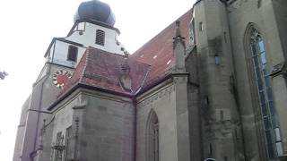 Herrenberg Stiftskirche 911 Sabbatläuten und Uhrenschlag [upl. by Kinna231]