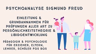 Sigmund Freud Psychoanalyse Einleitung für Abi Prüfung FOS BOS Pädagogik Psychologie [upl. by Maryanna413]