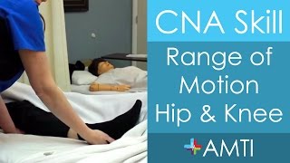 CNA Skill Range of Motion Hip and Knee [upl. by Loleta145]