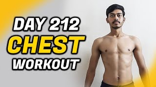 Day 212  Chest Workout at Home No Equipment  Calisthenics for Beginners [upl. by Maisey]