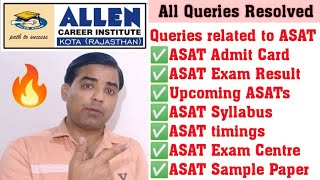 🔴ASAT Queries ASAT Admit Card । ASAT Result । ASAT Exam Centre । ASAT Sample Paper । ASAT Syllabus [upl. by Jeannette]