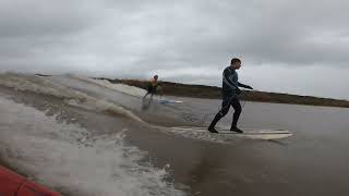 Severn Bore Tues Feb 2024 middle [upl. by Nalek651]