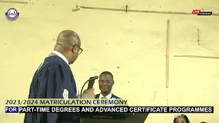 MATRICULATION CEREMONY OF 20232024 WEEKDAY AND ADVANCED CERTIFICATE PROGRAMME [upl. by Steffin]