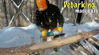 Log Debarking Has Never Been Easier Testing Log Peeler Disc [upl. by Ttcos]