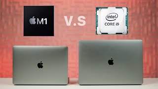 Macbook Air Apple M1 vs Macbook Pro 16quot Intel i9 [upl. by Esdnil171]