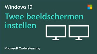 Meerdere beeldschermen instellen in Windows 10  Microsoft [upl. by Nnaihs158]