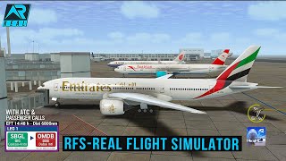 RFS  Real Flight Simulator  Rio to Dubai Full Flight BOEING 777200EmiratesFHDReal Route [upl. by Lara]