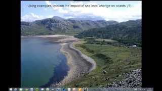 Impact of sealevel change on coasts GCSE [upl. by Anaile]