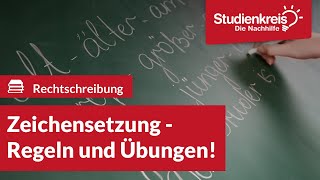 Zeichensetzung  Regeln amp Übungen  Deutsch verstehen mit dem Studienkreis [upl. by Ilojna]