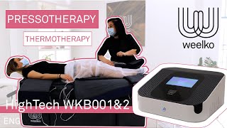 EN PRESSOTHERAPY and THERMOTHERAPY with WKB001 amp WKB002  Weelko [upl. by Bryon]