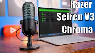 Yet another RGB USB Mic Razer Seiren V3 Chroma Review [upl. by Laural]