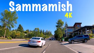 Relaxing 4K Drive in Seattle Suburb in an Amazing Weather  SAMMAMISH WASHINGTON [upl. by Airdnahc]