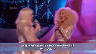 Duo Lady Gaga Christina Aguilera pour la finale US de The Voice [upl. by Gunther]