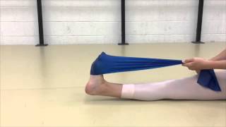 Pre pointe foot theraband exercise [upl. by Aicineohp]