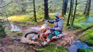 First Ride  New KTM 150 2Stroke Enduro [upl. by Refotsirk]