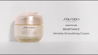 How To Use Benefiance Wrinkle Smoothing Cream  Shiseido [upl. by Simmonds785]