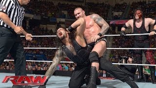 John Cena amp Roman Reigns vs Randy Orton amp Kane Raw June 30 2014 [upl. by Don]