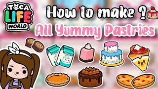 🍬🍩How To Make Yummy Pastries in tocalifeworld  All Cakes and Candies  Toca Boca [upl. by Acinom]