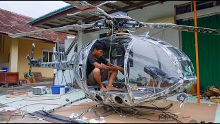 Man Builds Amazing FullSize HELICOPTER  Start to Finish DIY by Dodoan123 [upl. by Atival667]