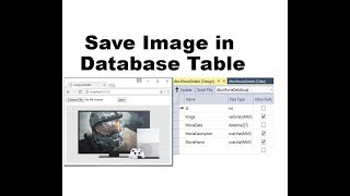 How to Save Image in Binary Format in DataBase in ASPNET CORE [upl. by Peri]