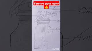 Farmers potometer drawn and sorry guys🙉 1month sevideo nehi dala exam thato so guys please support [upl. by Yleik]