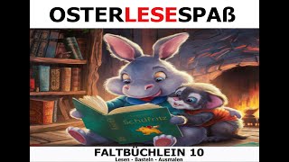 schulfritzOsterlesespaß 10  Faltbüchlein zum Lesen Basteln und Ausmalen [upl. by Corrie]