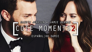 Dakota Johnson amp Jamie Dornan Cute Moments 2 SUBTITULADO [upl. by Lydell]