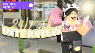 Teethyz Dentist Job Interview Answers 2023 ROBLOX [upl. by Marta]