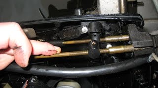 How to install Mercury throttle and shift cables [upl. by Neleh]