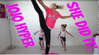 Its JoJo Siwa dancing with baby Eva sisters [upl. by Adnylem169]